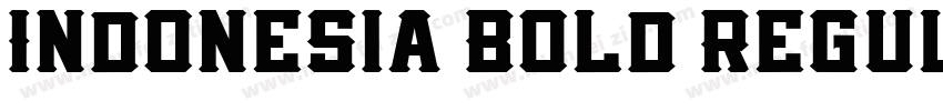 Indonesia Bold Regul字体转换